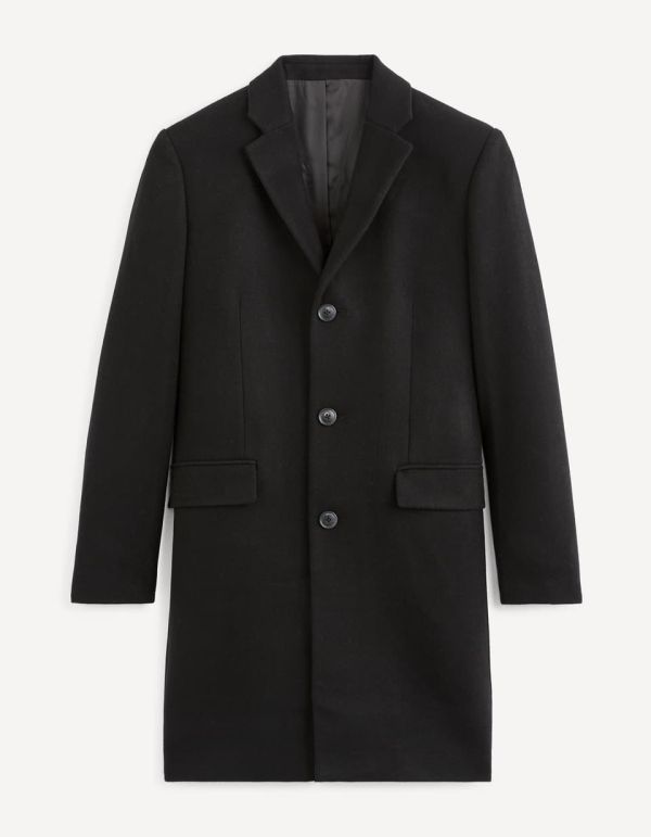 Manteau laine mélangée