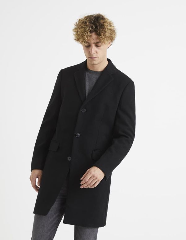 Manteau laine mélangée