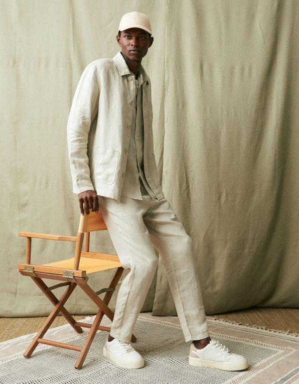 Pantalon 24h 100% lin - beige