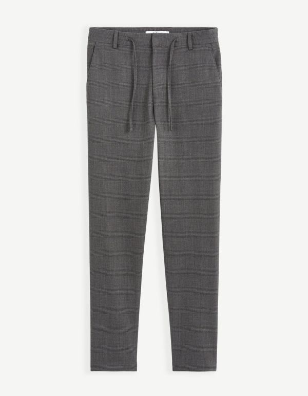 Pantalon 24h à carreaux - anthracite