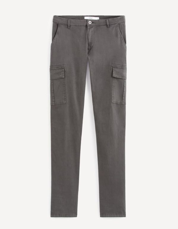 Pantalon cargo coton mélangé