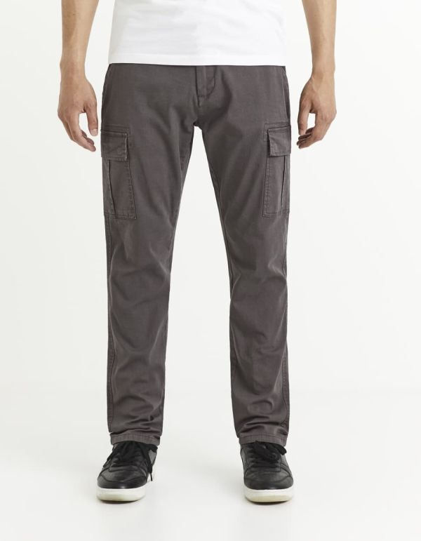 Pantalon cargo coton mélangé