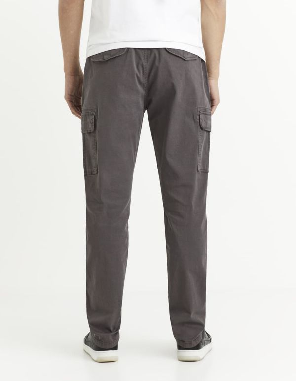 Pantalon cargo coton mélangé