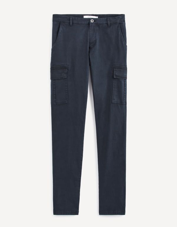 Pantalon cargo coton mélangé