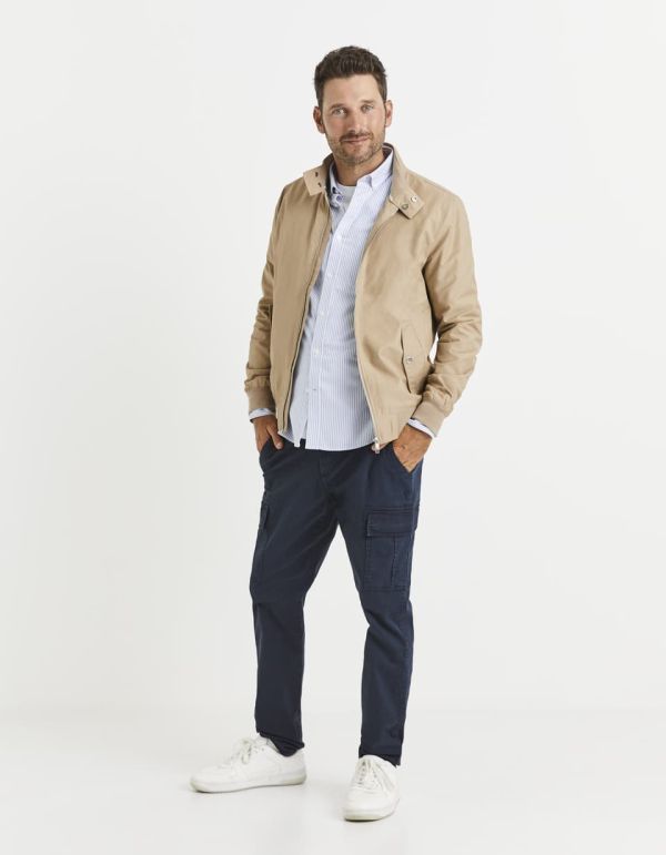 Pantalon cargo coton mélangé