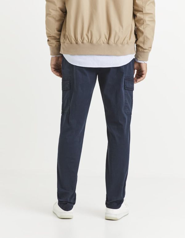 Pantalon cargo coton mélangé