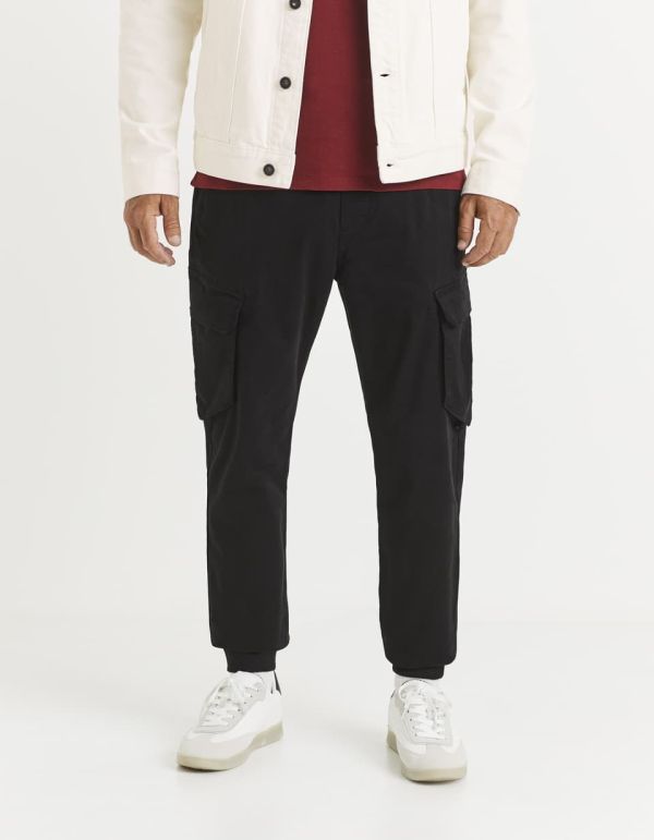 Pantalon cargo coton mélangé