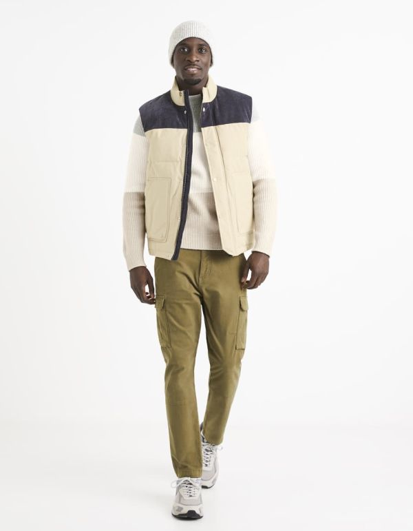 Pantalon cargo en coton stretch