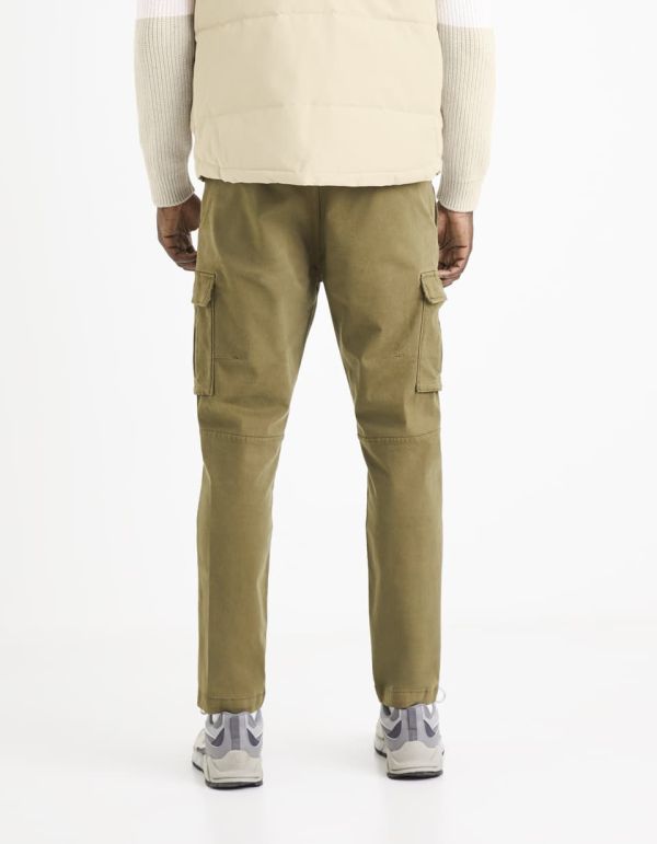 Pantalon cargo en coton stretch