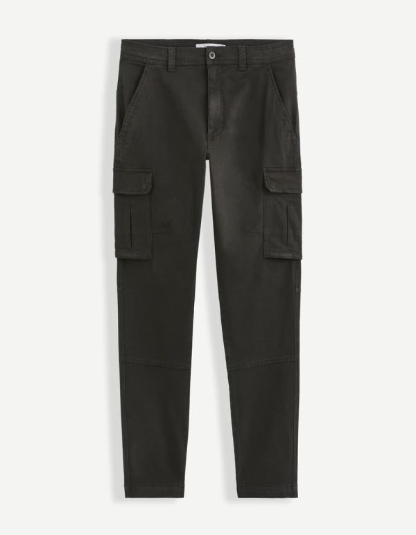 Pantalon cargo en coton stretch
