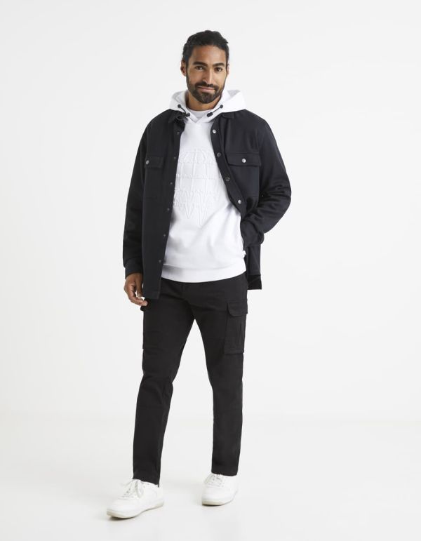 Pantalon cargo en coton stretch