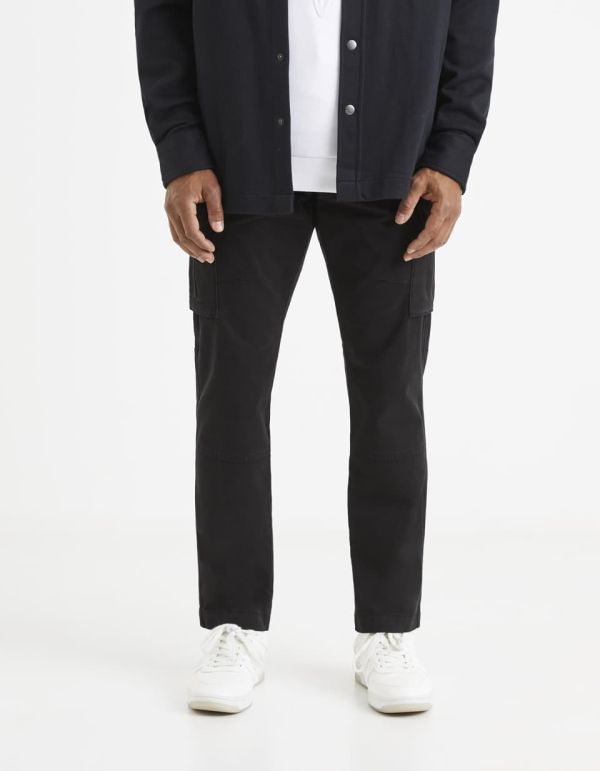 Pantalon cargo en coton stretch