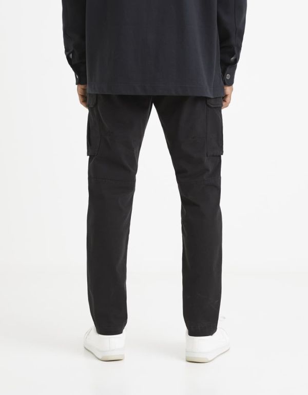 Pantalon cargo en coton stretch