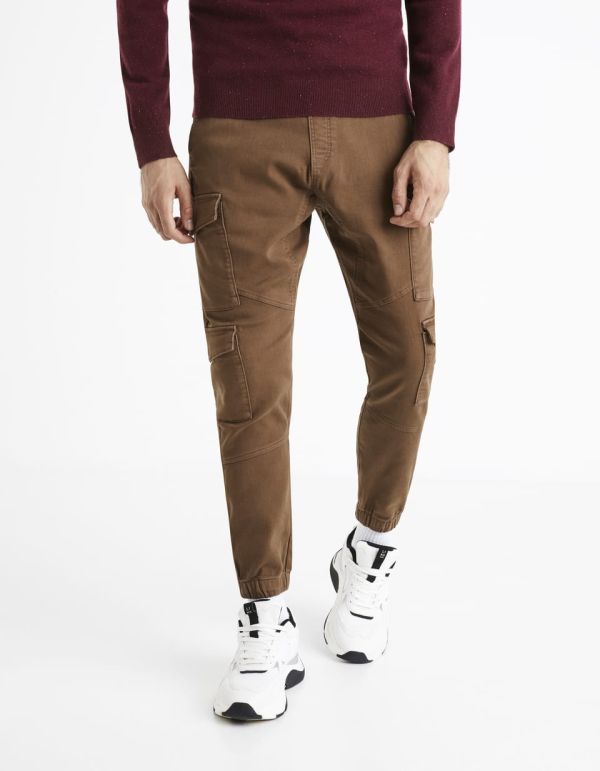 Pantalon cargo - marron