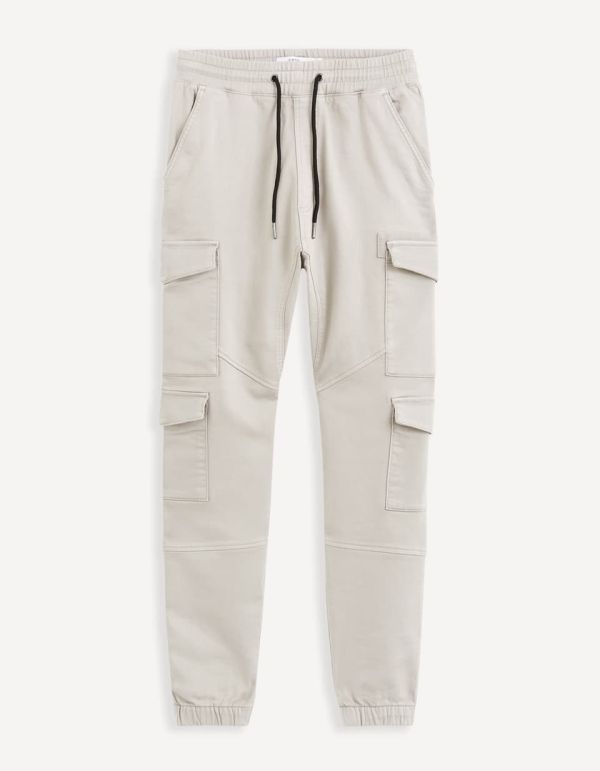 Pantalon cargo - mastic