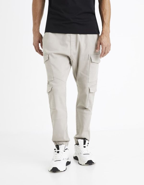 Pantalon cargo - mastic