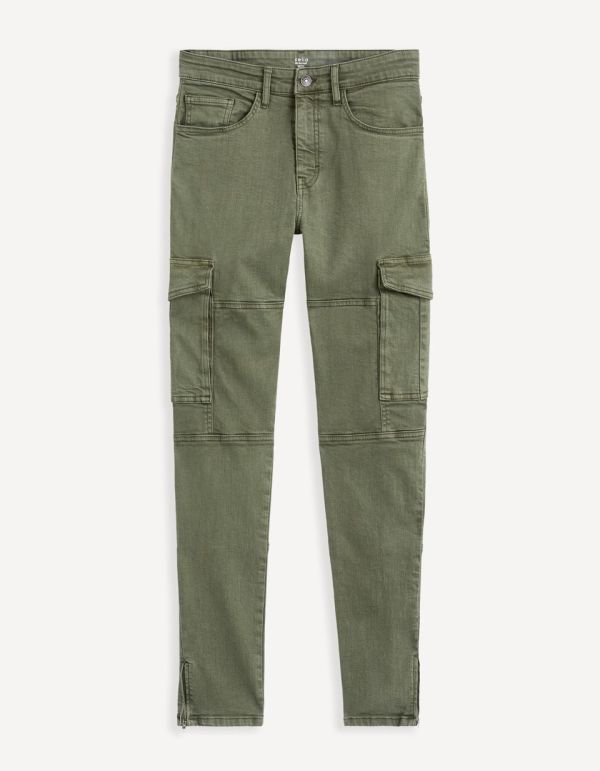 Pantalon cargo skinny - kaki
