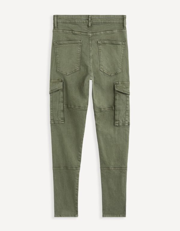 Pantalon cargo skinny - kaki