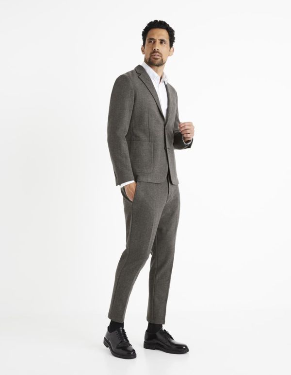 Pantalon de costume ALICIA slim - gris