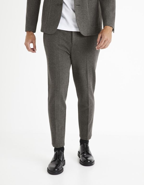 Pantalon de costume ALICIA slim - gris