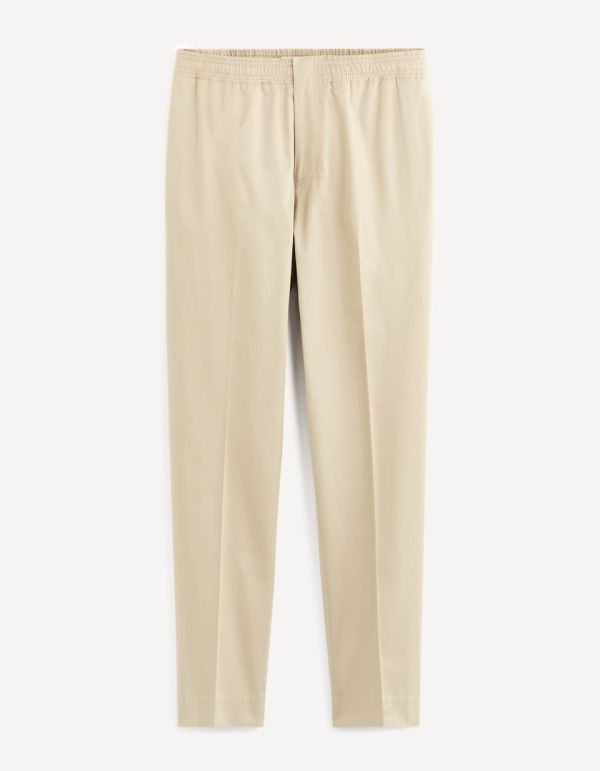 Pantalon straight élastiqué