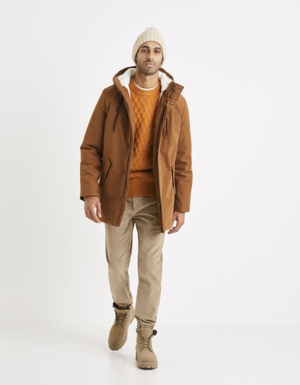 Parka déperlante à capuche ultra-chaude