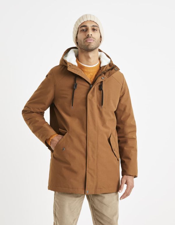 Parka déperlante à capuche ultra-chaude