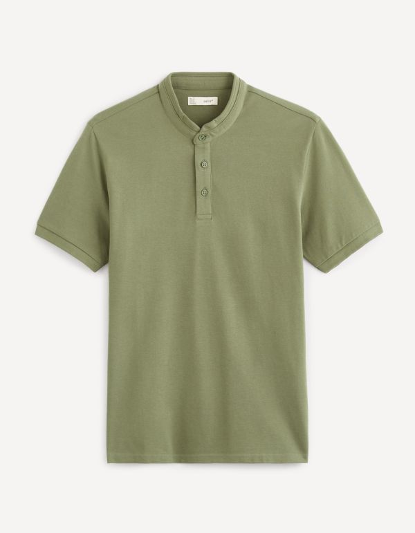 Polo col mao 100% coton