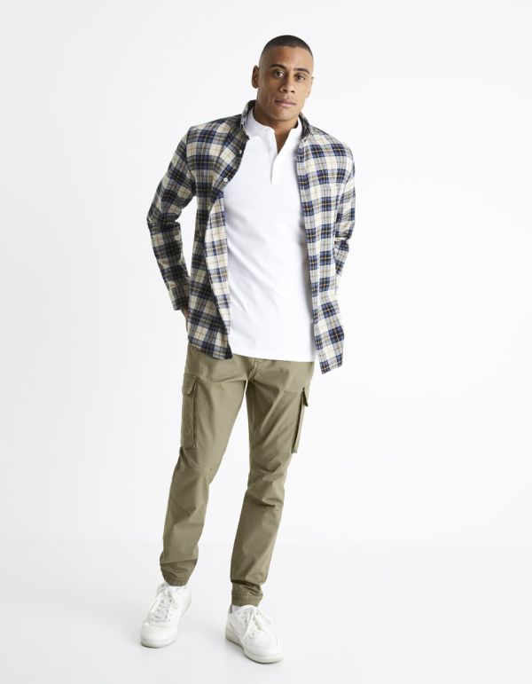 Polo col mao micro piqué coton stretch