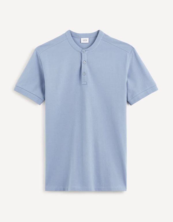 Polo col mao micro piqué coton stretch
