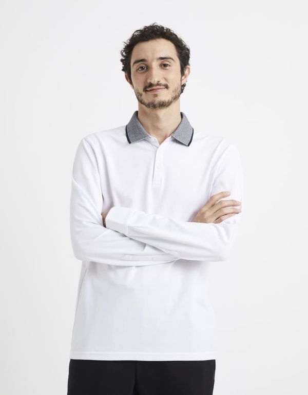 Polo coton mélangé