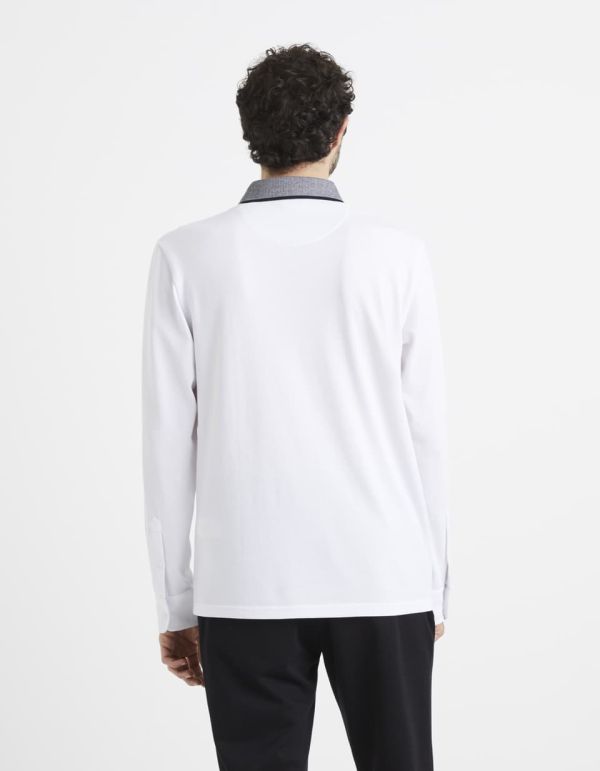 Polo coton mélangé