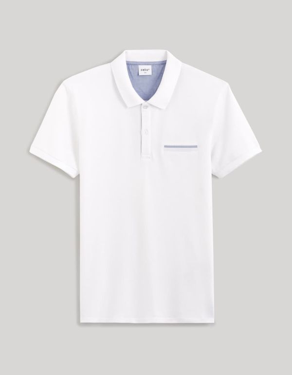 Polo coton mélangé
