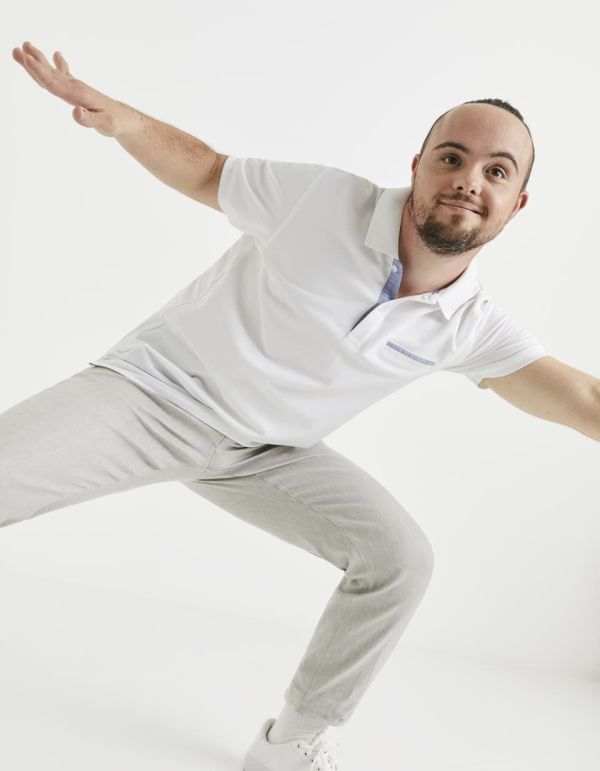 Polo coton mélangé