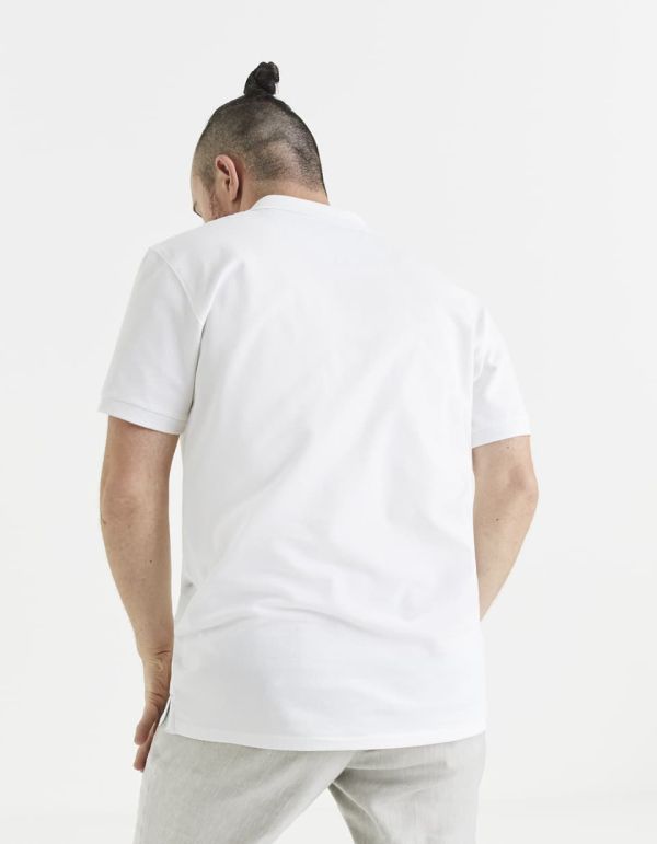 Polo coton mélangé