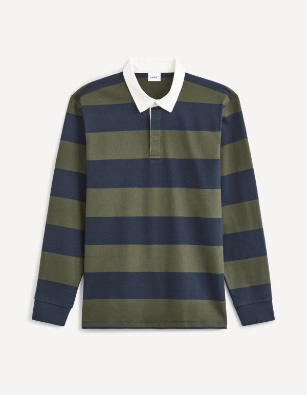 Polo manches longues 100% coton