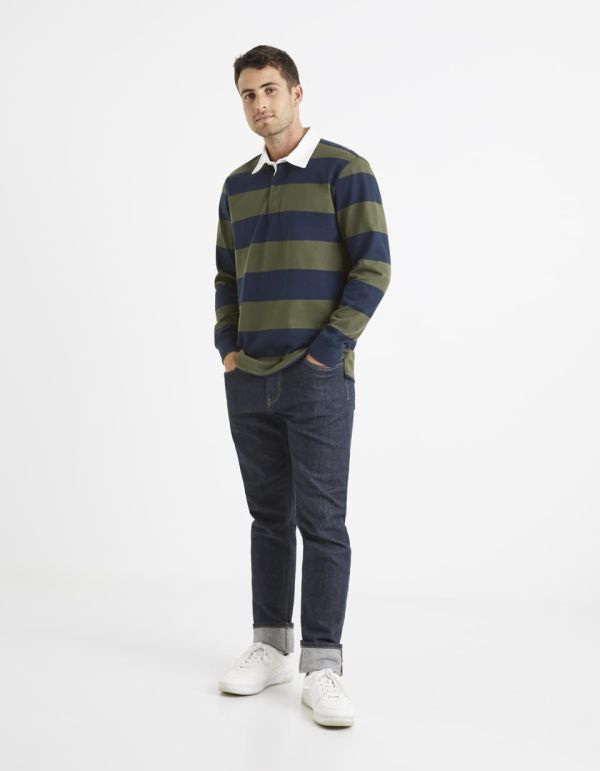 Polo manches longues 100% coton