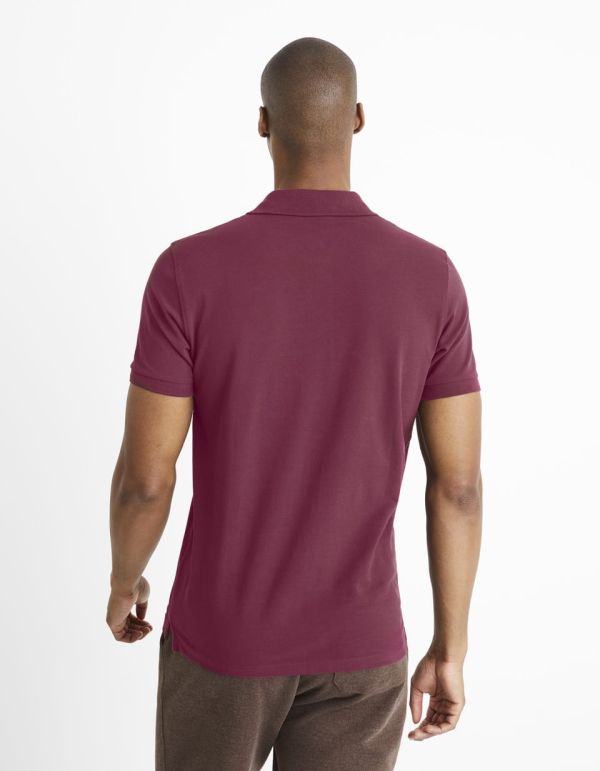Polo piquée 100% coton - rouge