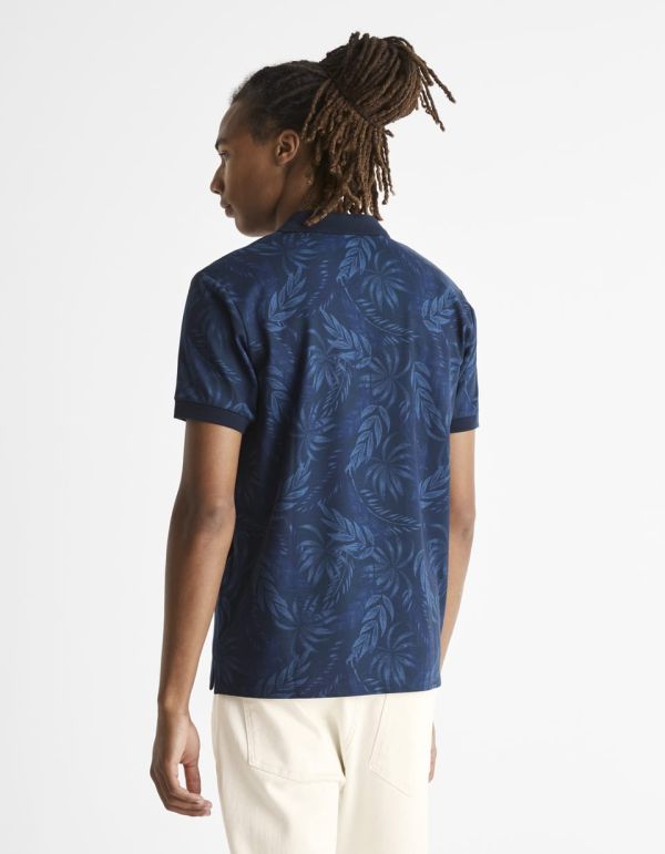 Polo piqué en coton stretch