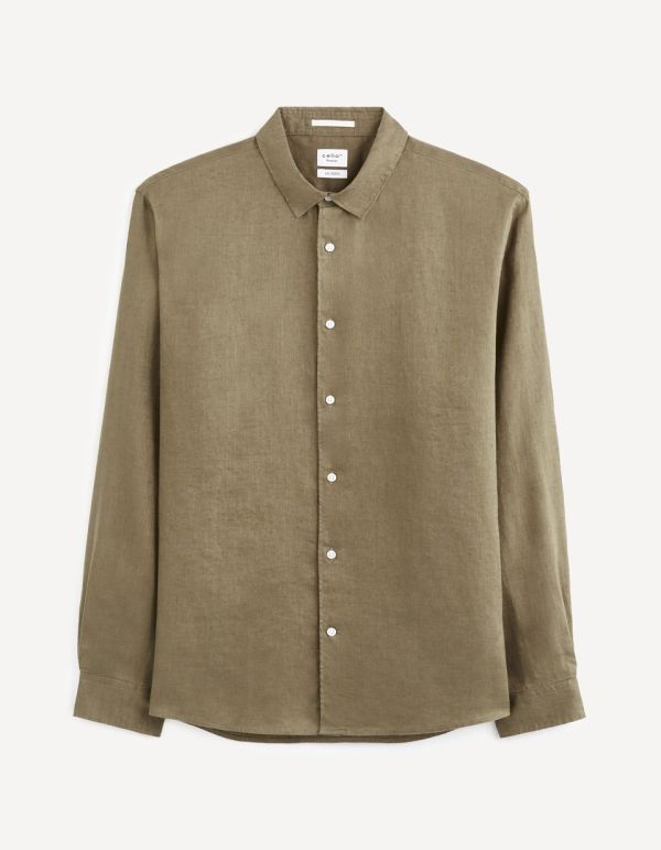 Chemise regular 100% lin