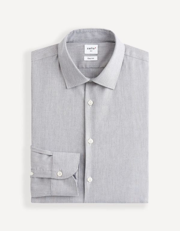 Chemise slim repassage facile
