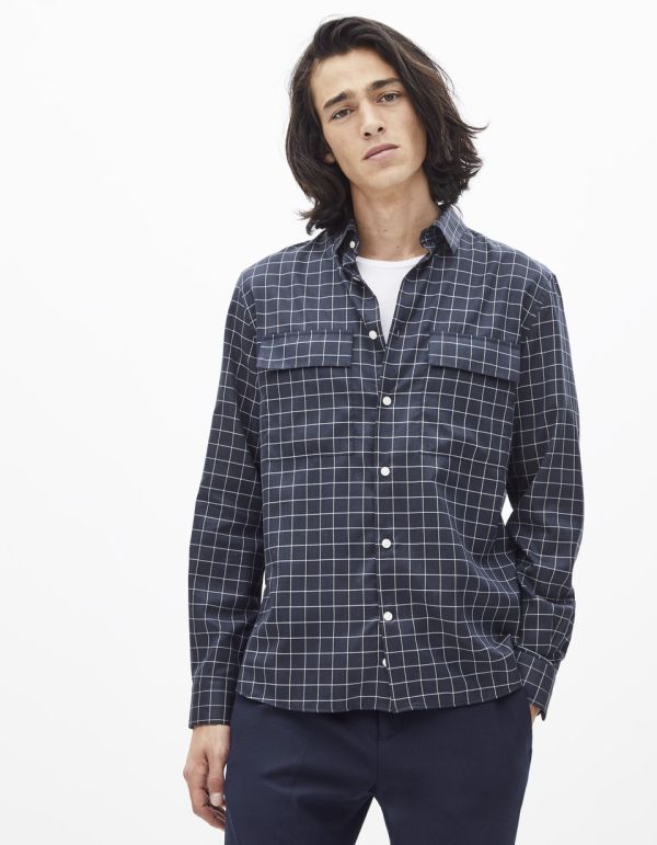 Chemise regular coton lyocell