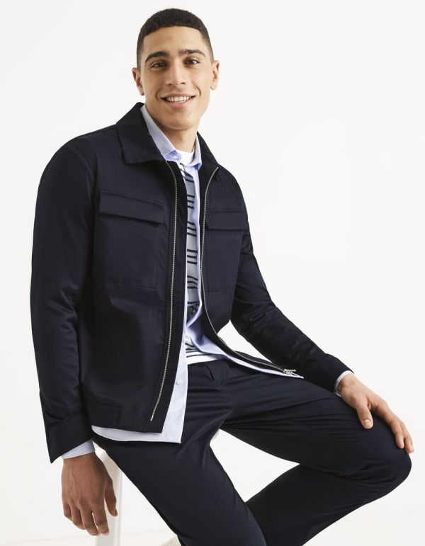 Blouson zippé en coton biologique