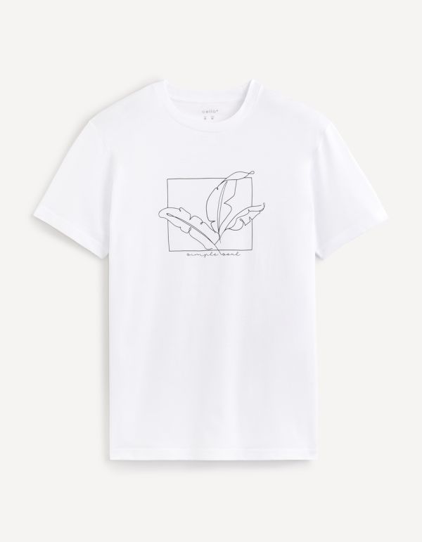 T-shirts col rond 100% coton