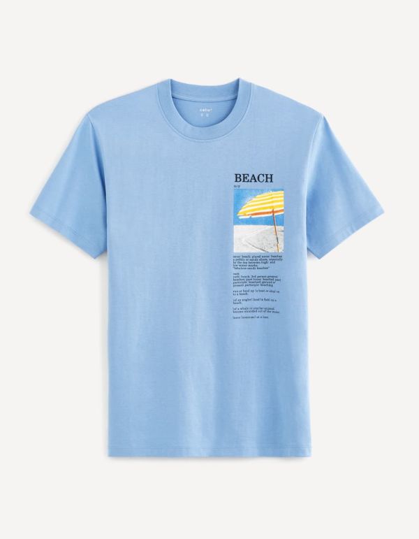 T-shirt col rond 100% coton