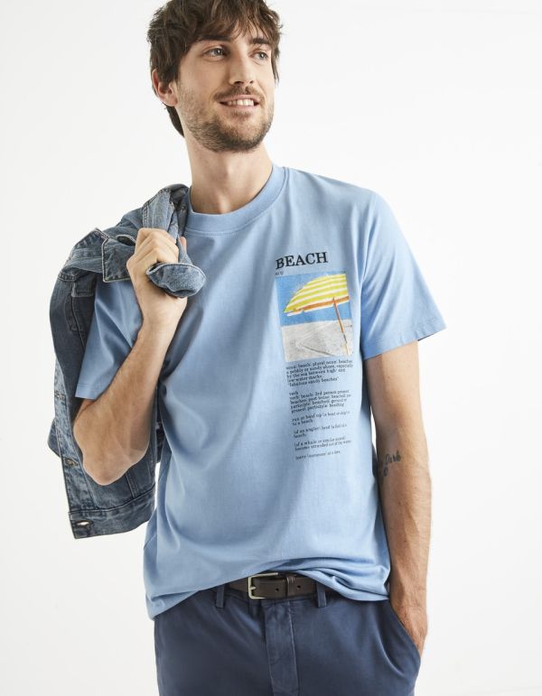 T-shirt col rond 100% coton