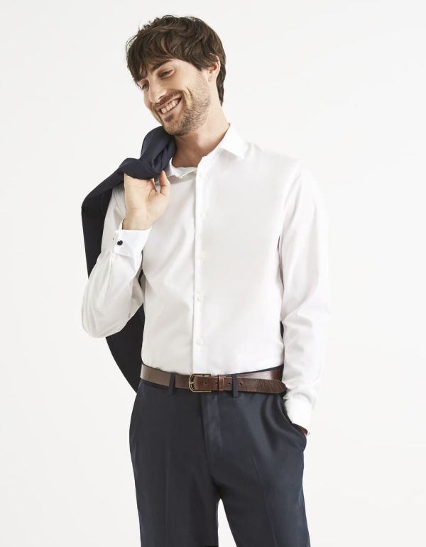 Chemise slim 100% coton