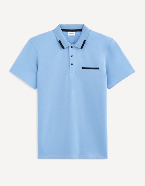 Polo coton mélangé