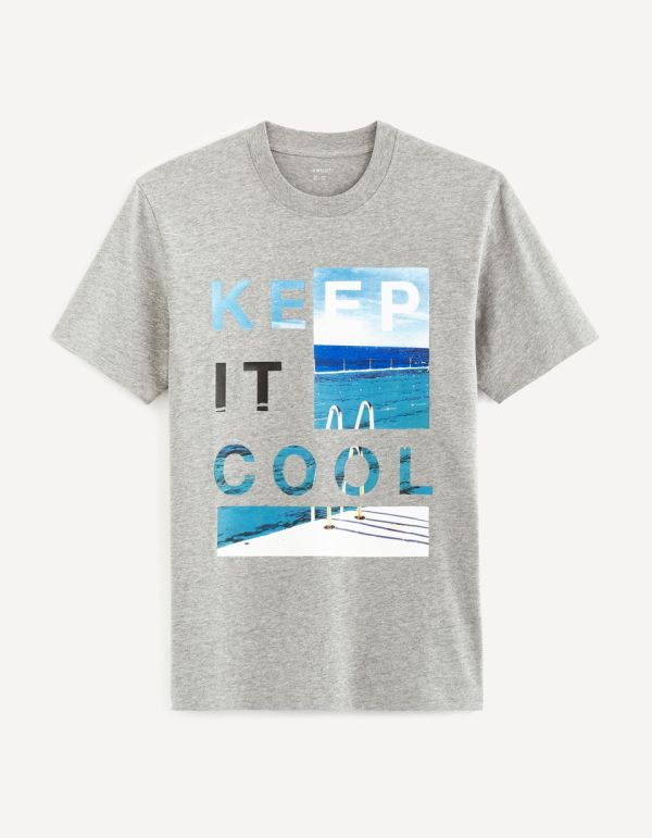 T-shirt col rond 100% coton