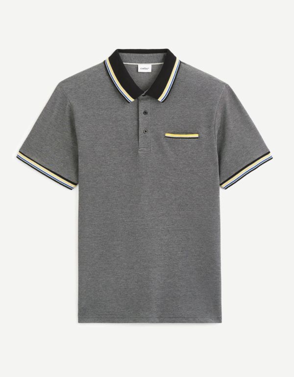 Polo coton mélangé